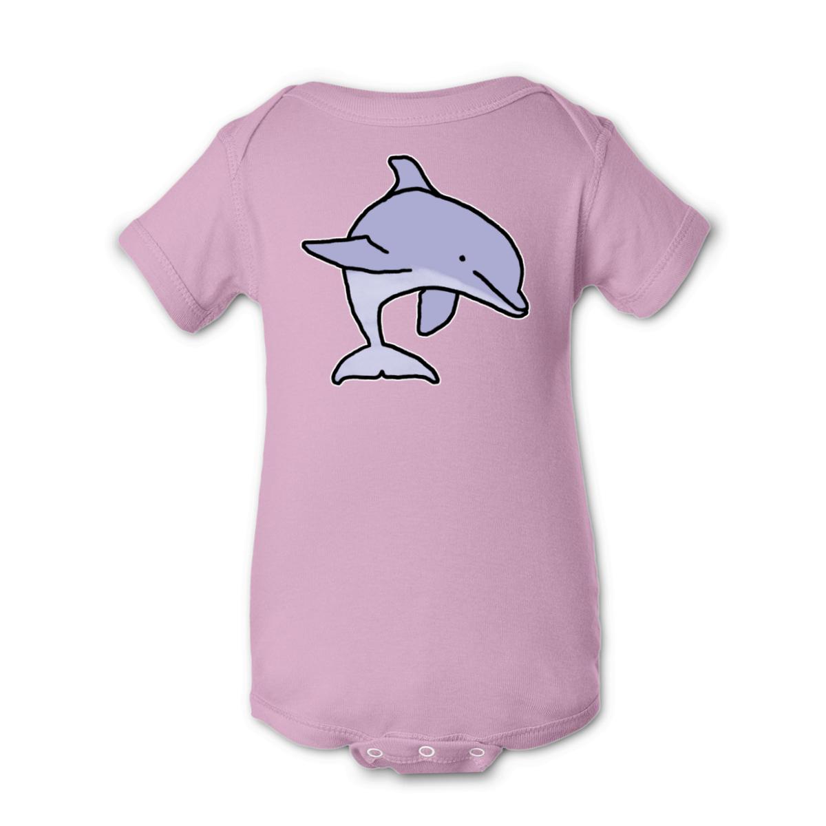 Dolphin Onesie NB pink