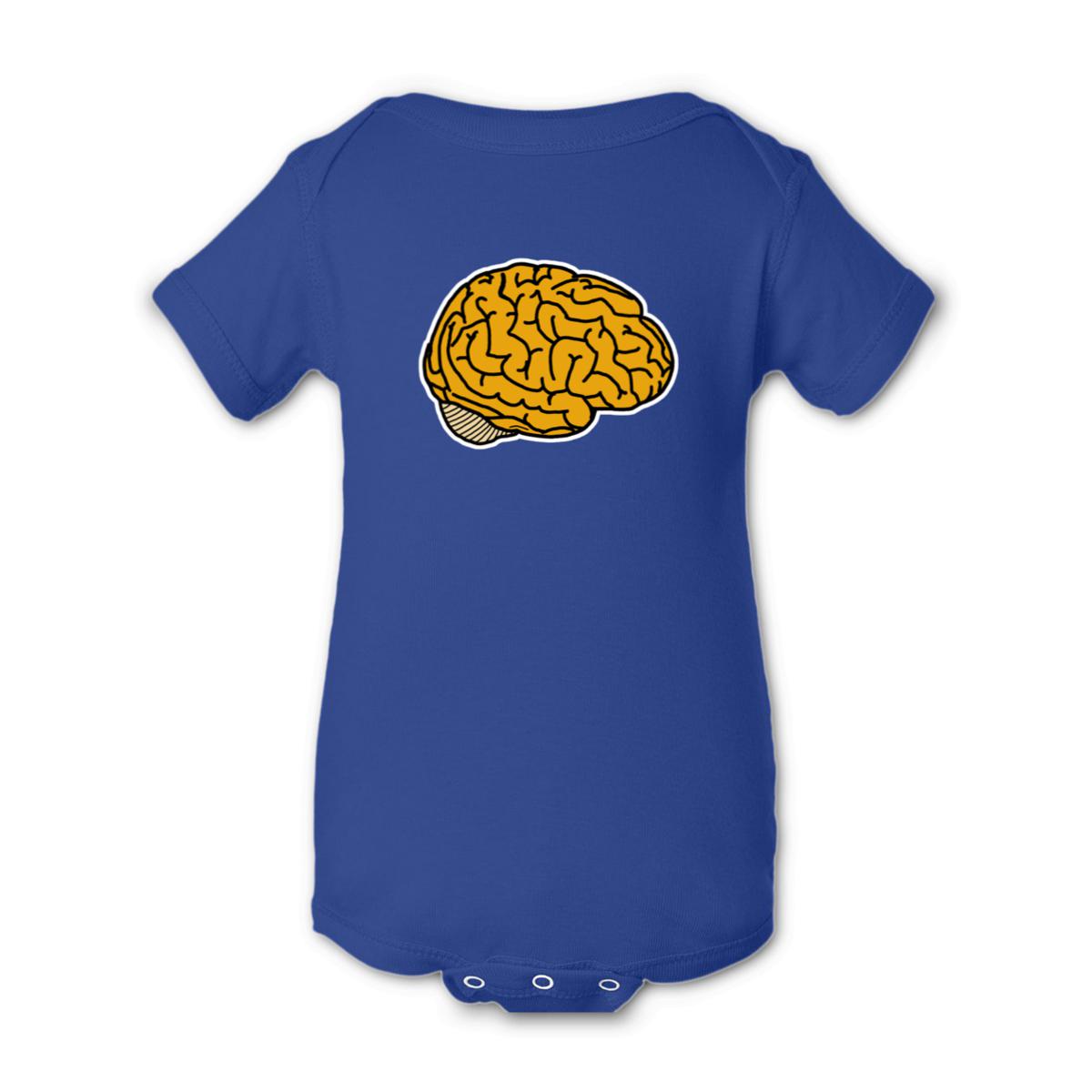 Illustrative Brain Onesie 12M royal-blue