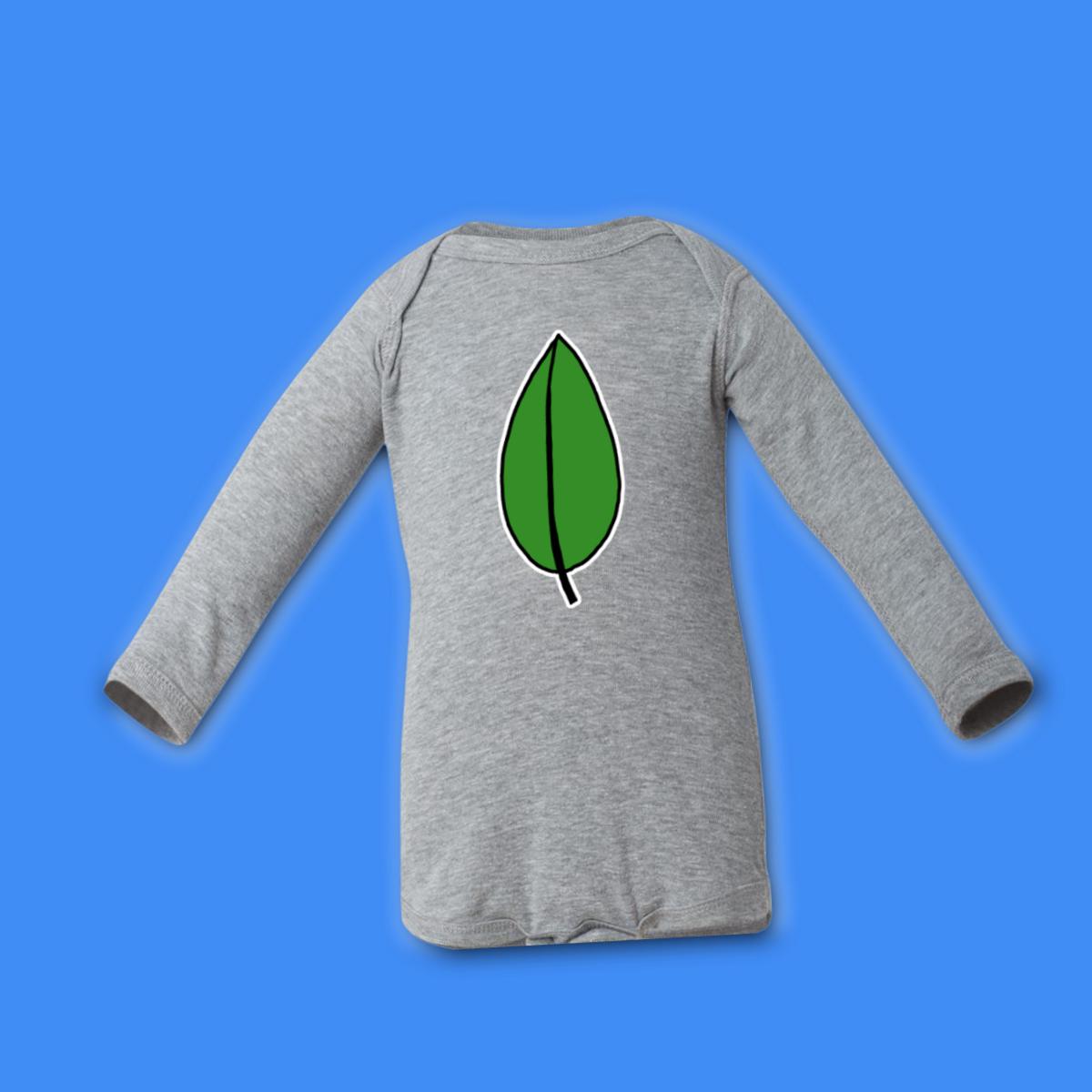 Olive Leaf Long Sleeve Onesie