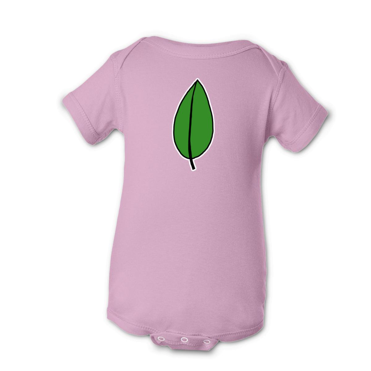 Olive Leaf Onesie 6M pink