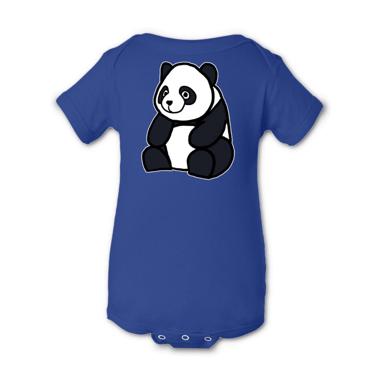Panda Onesie NB royal-blue