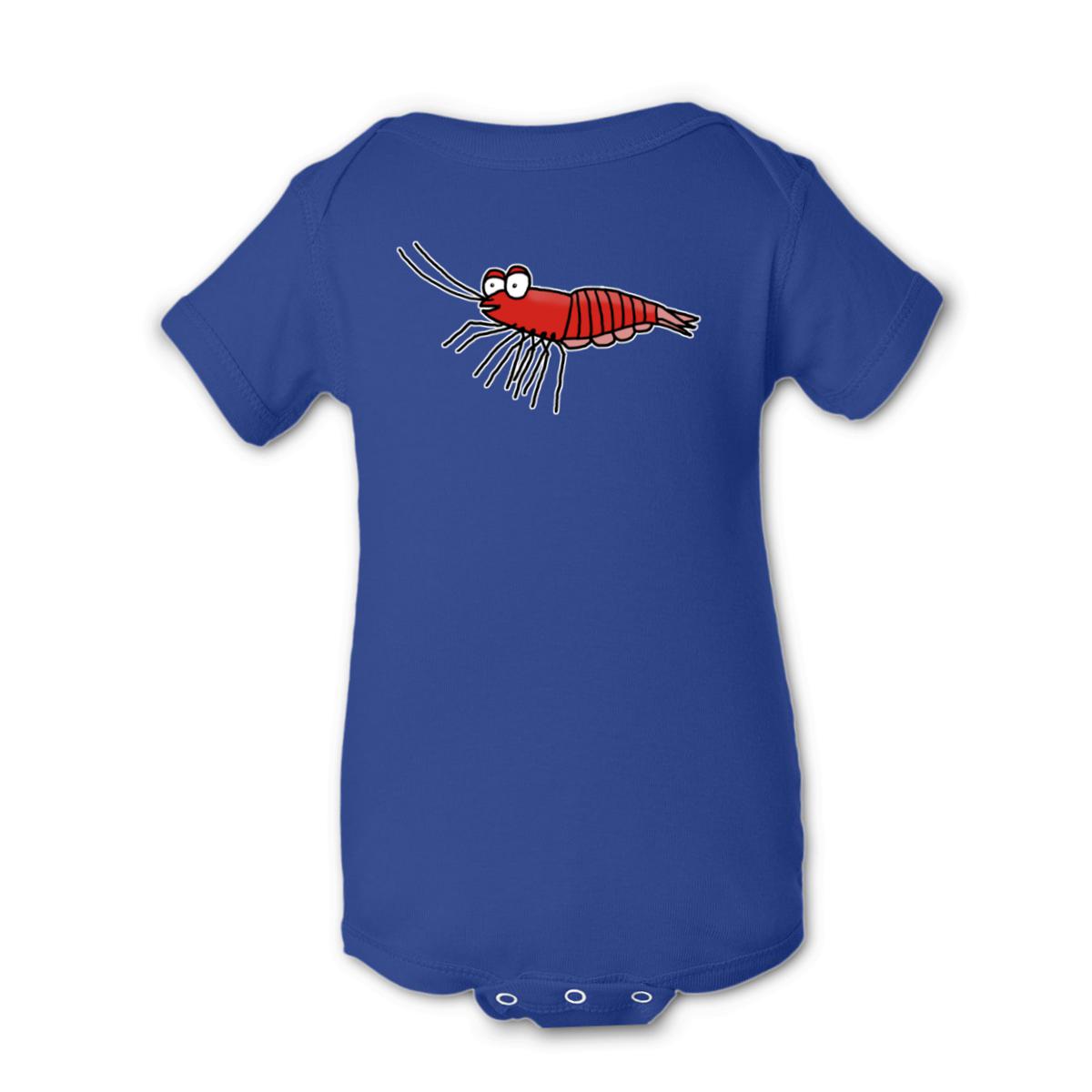 Shrimp Onesie 12M royal-blue
