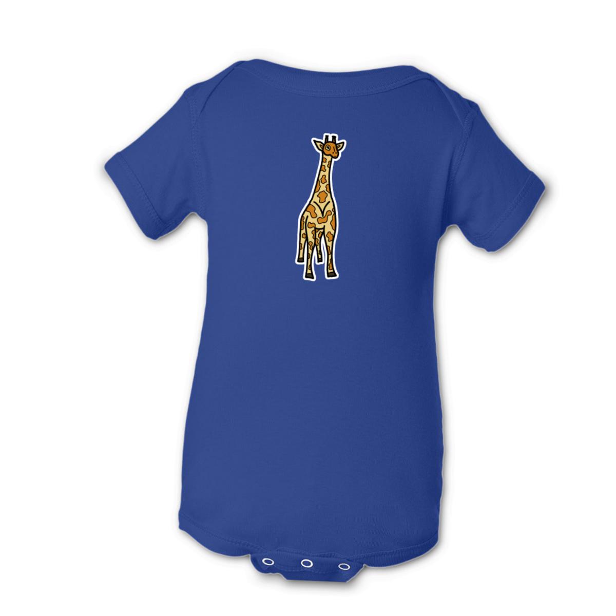 Toy Giraffe Onesie NB royal-blue