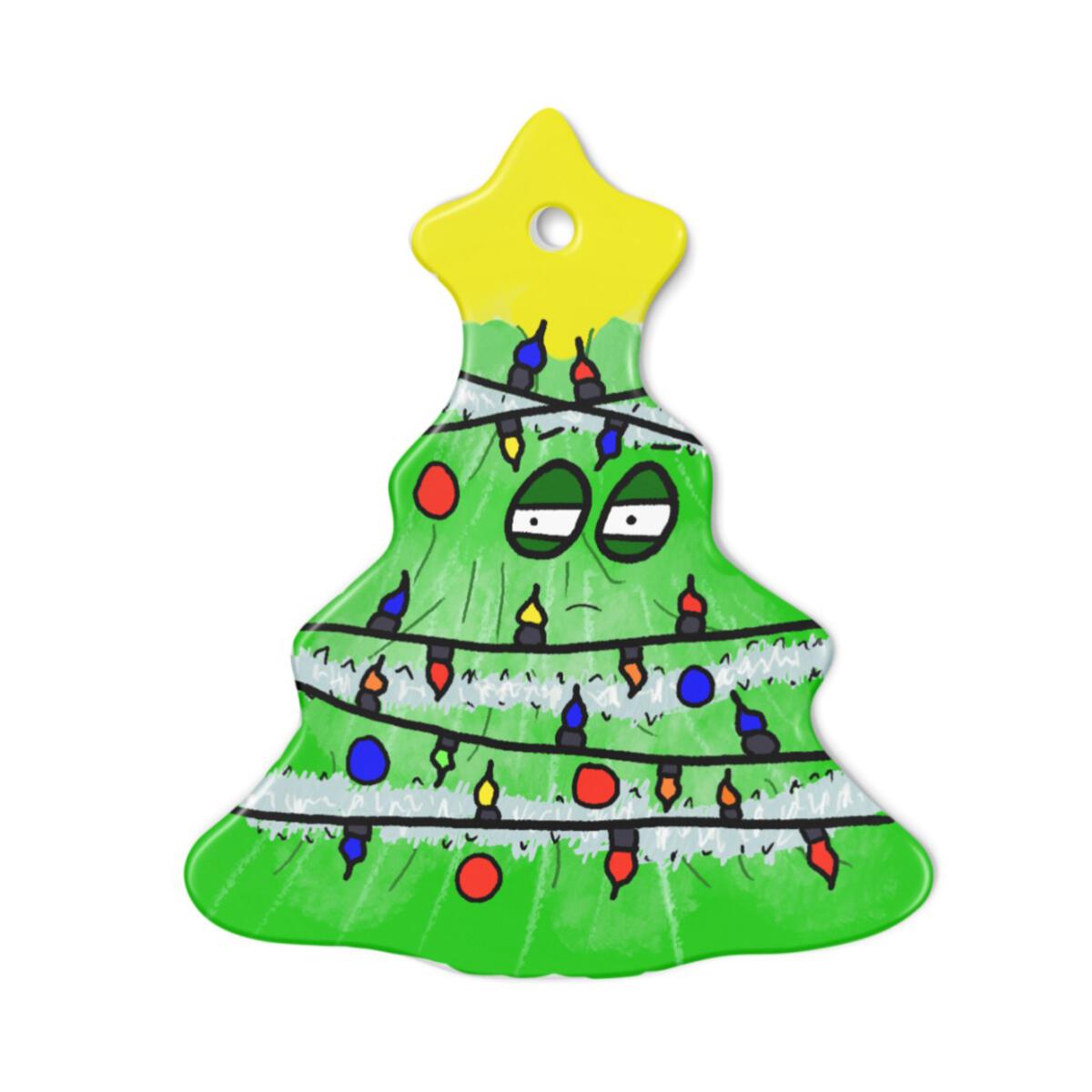 Gaudy Christmas Tree Ornament 2021 3" Glass