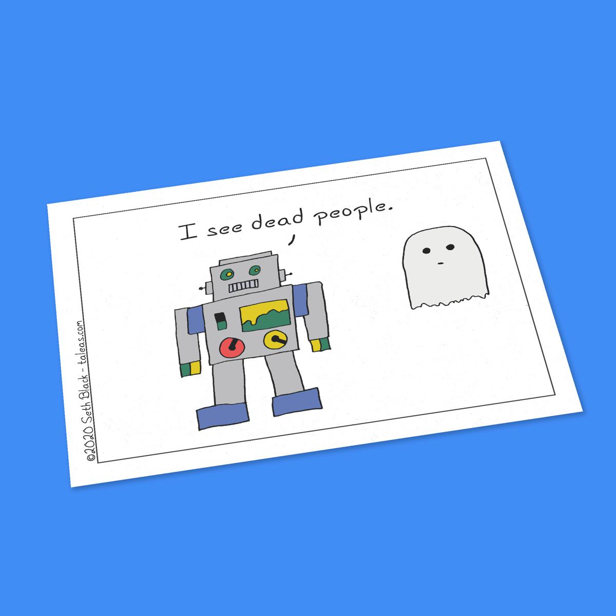AI Bot - Machine Vision Postcard