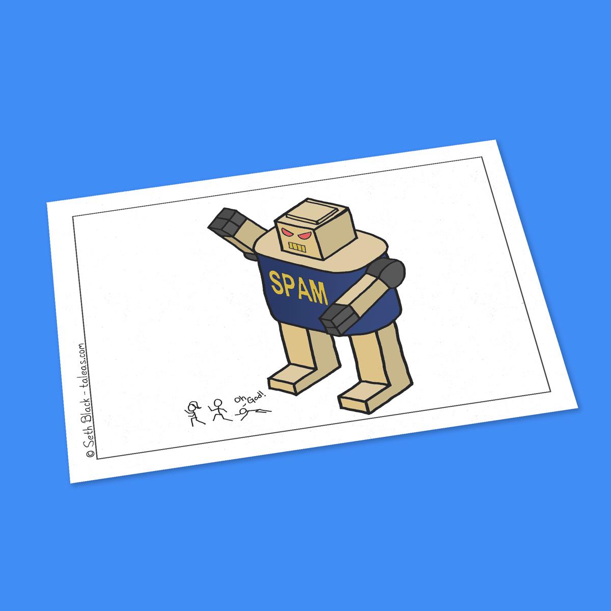 Spam Bot Postcard
