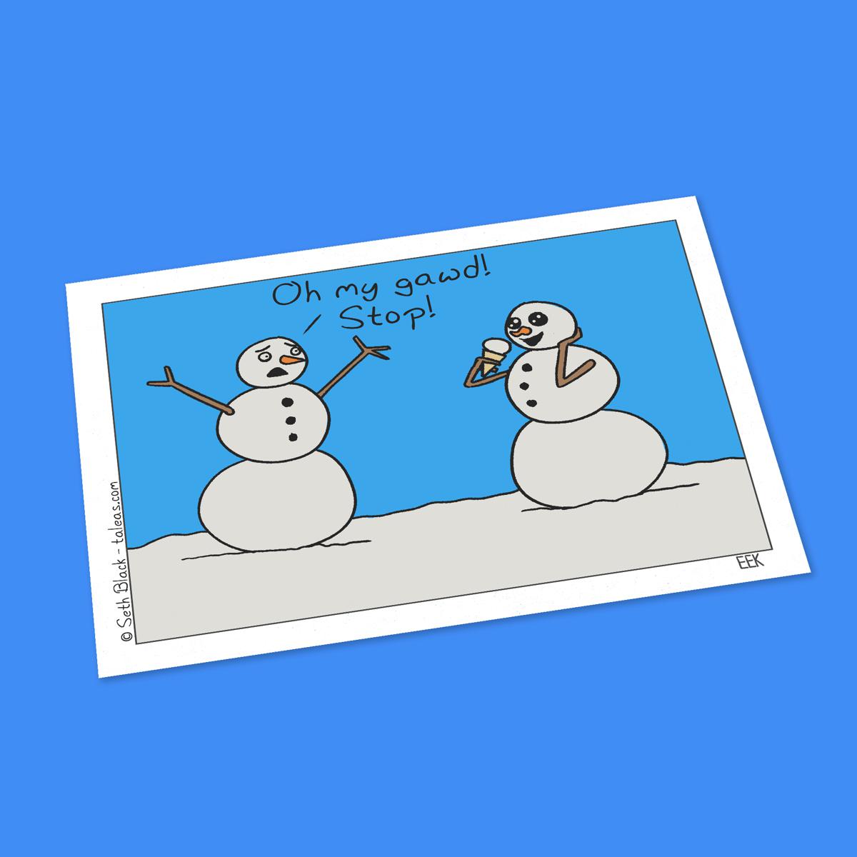 Snow Cone Postcard