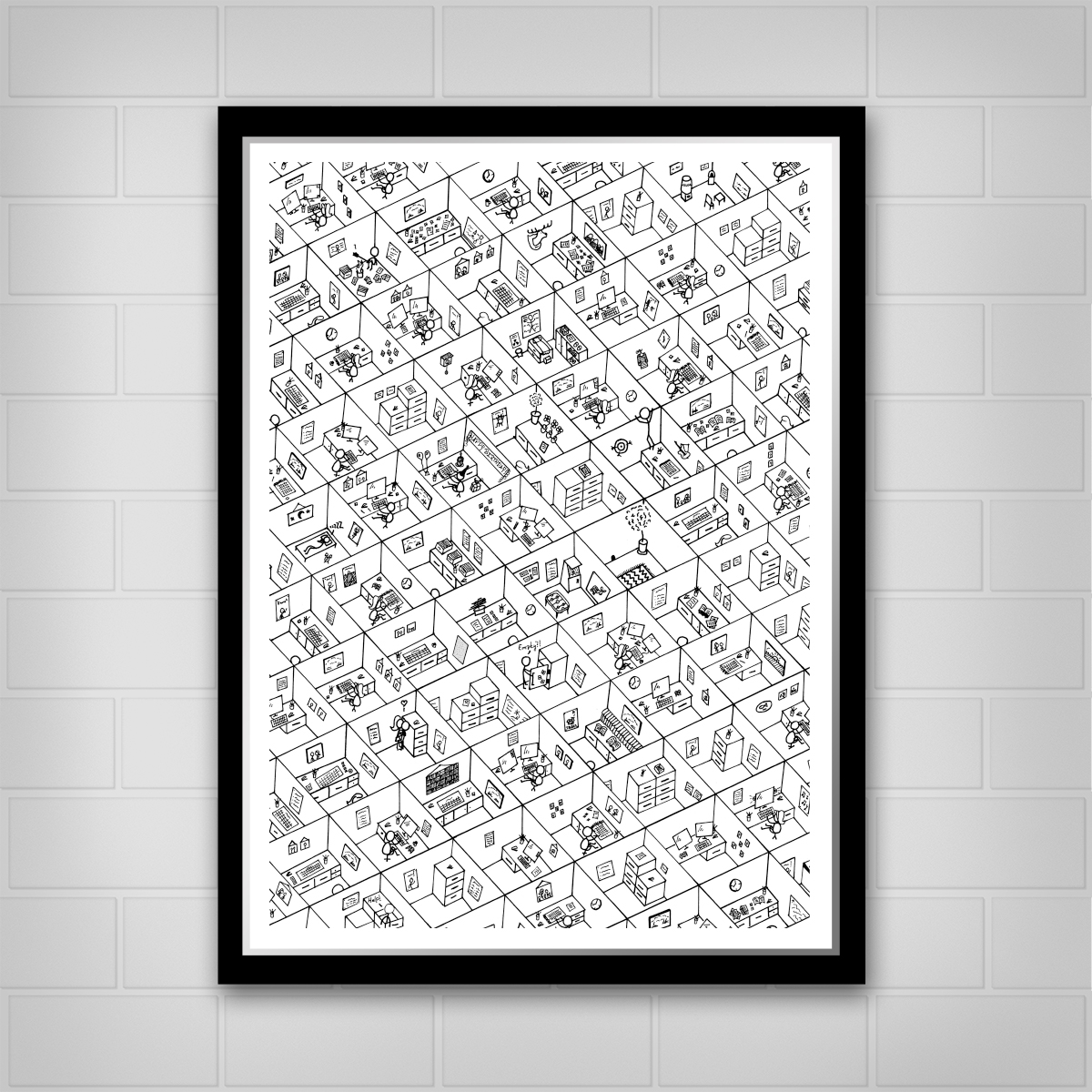Infinite Cubicles Print Featured