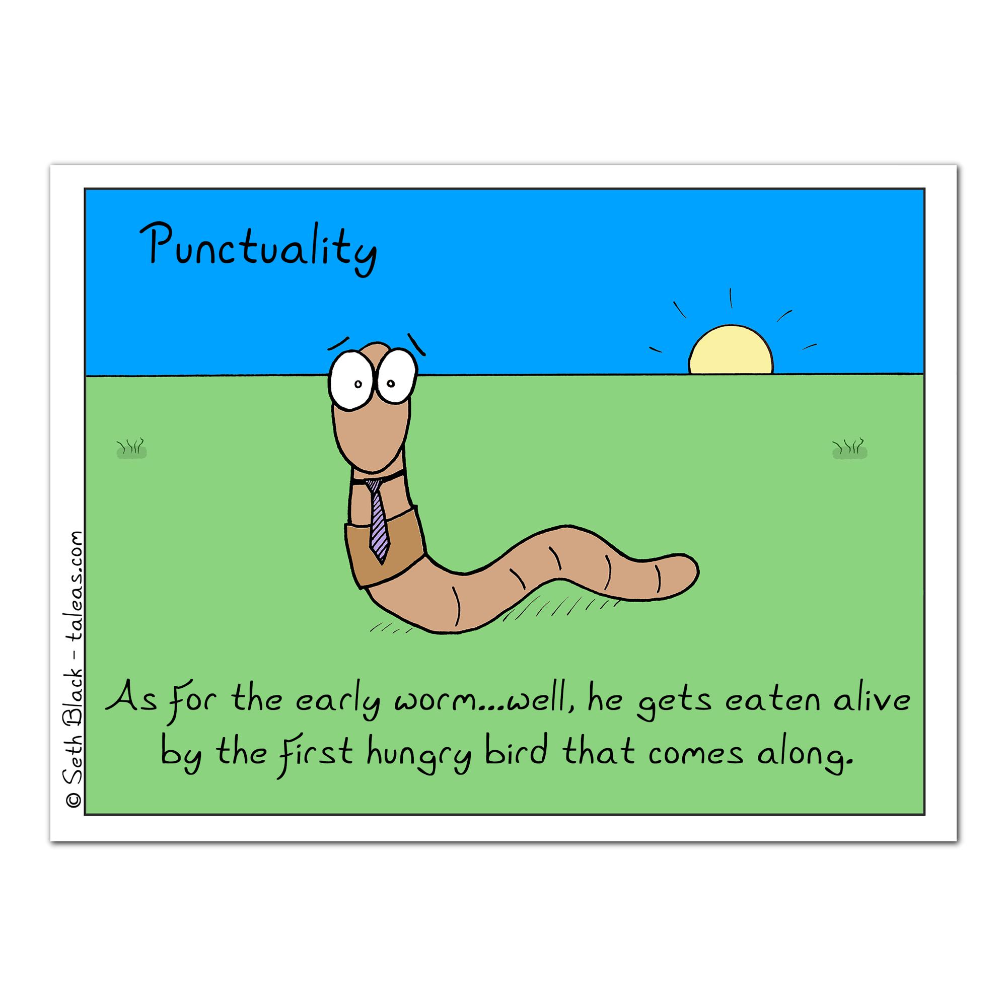 Punctuality Demotivational Poster