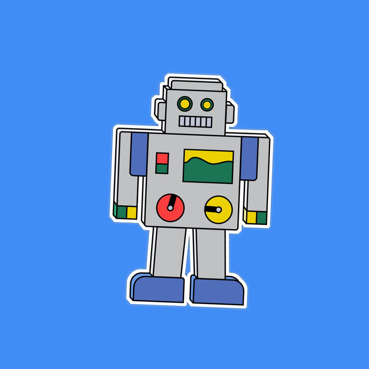 AI Bot Sticker