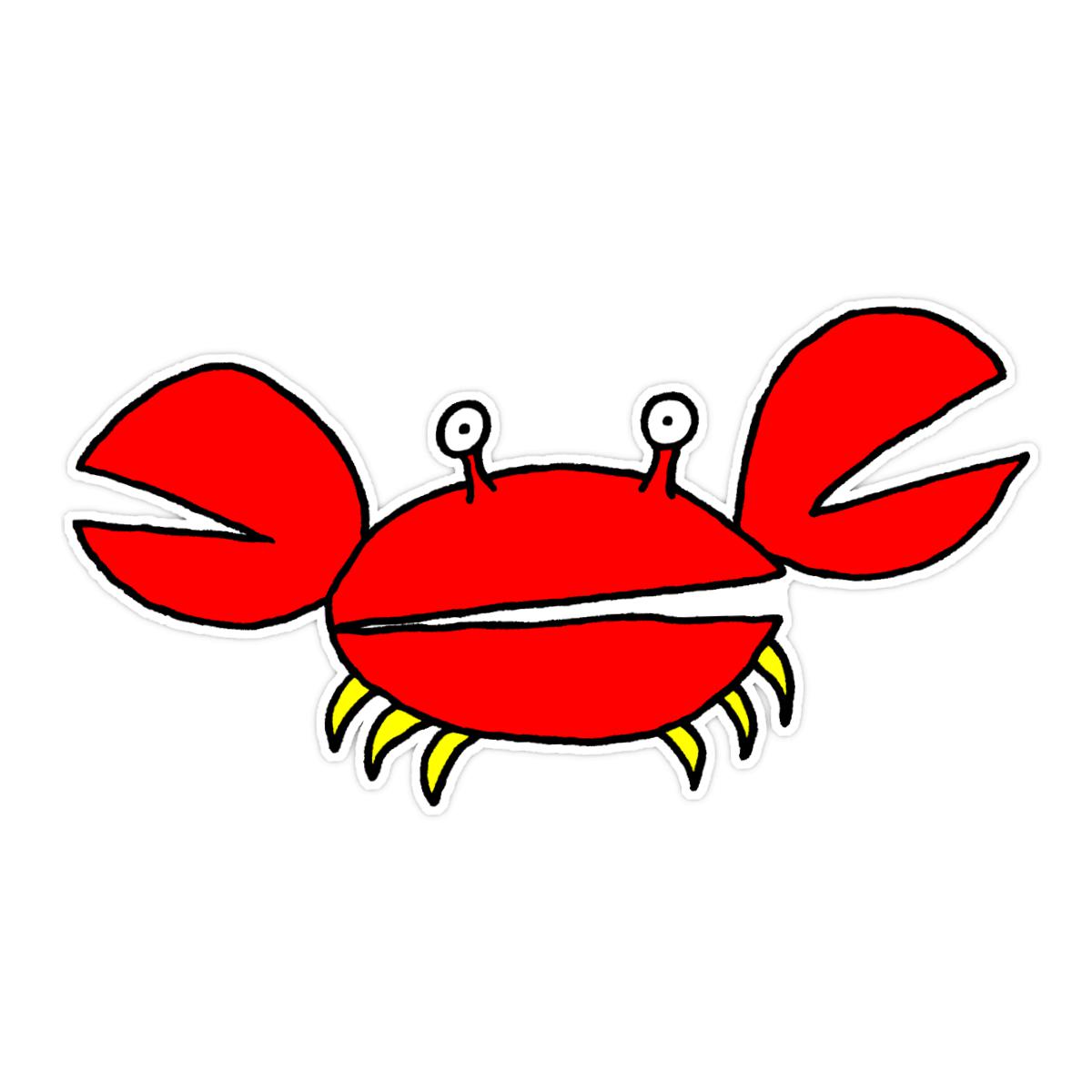Crab Sticker 4X4 matte