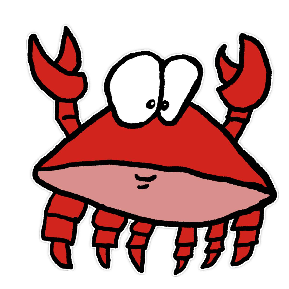 Crab 2.0 Sticker 2X2 matte