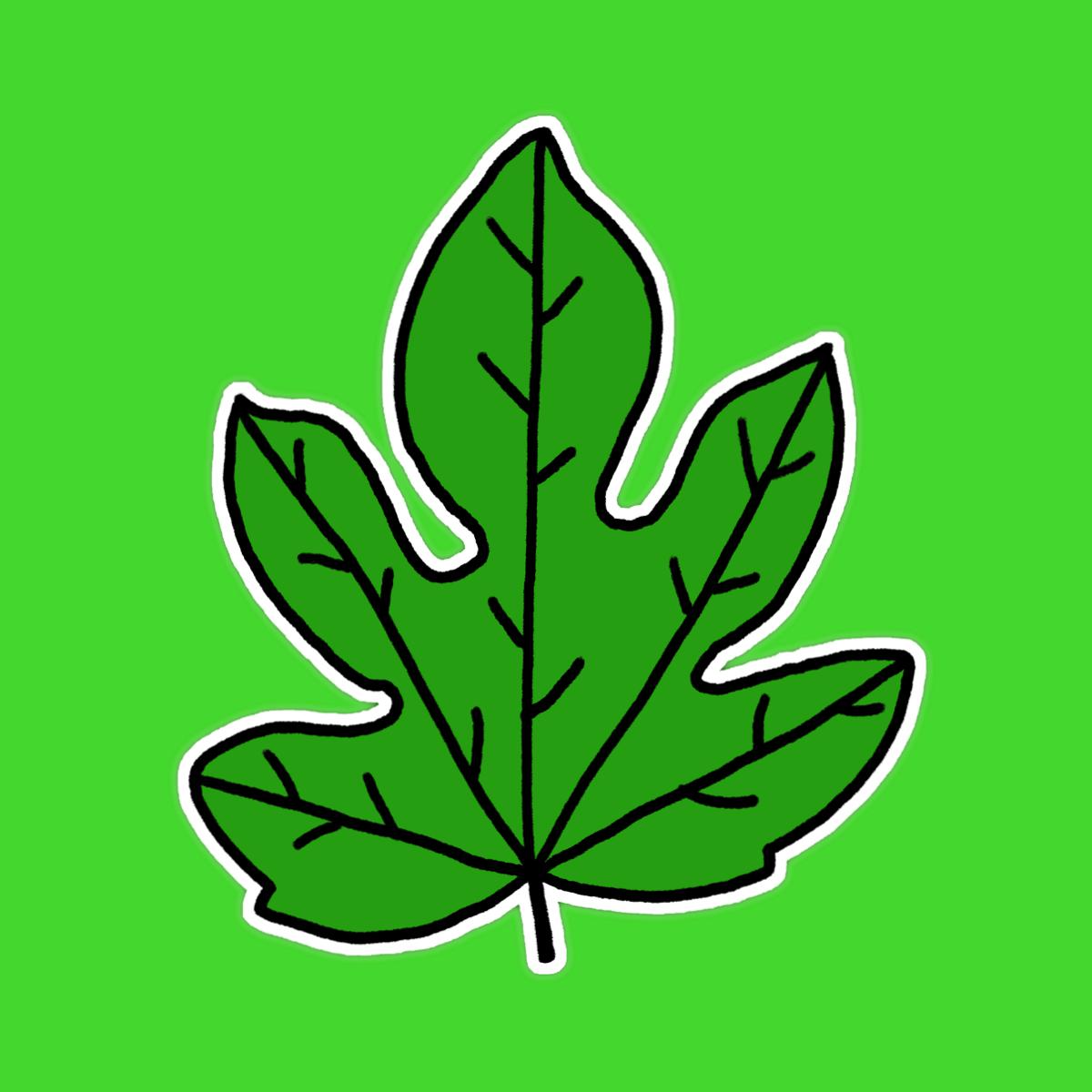 Fig Leaf Sticker