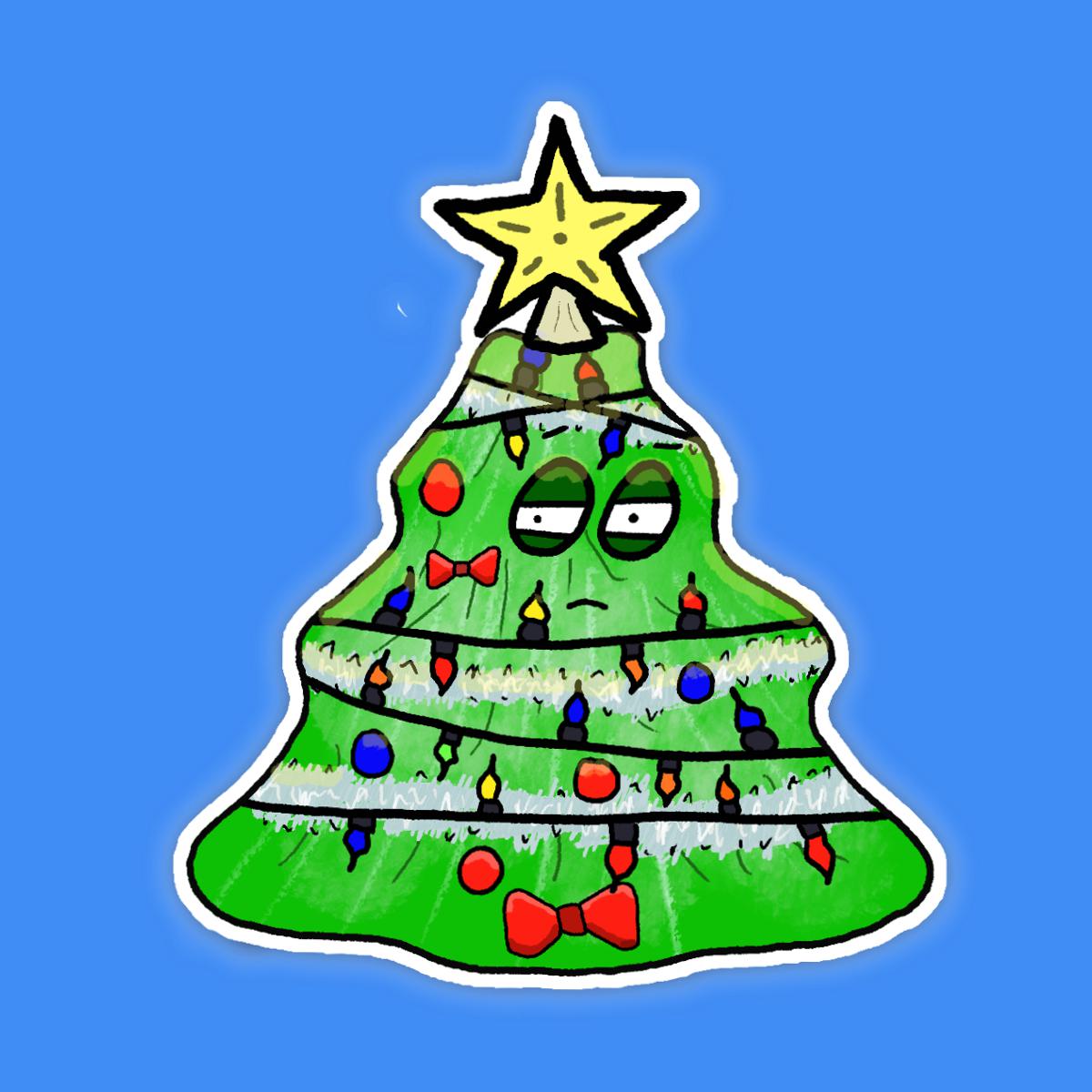 Gaudy Christmas Tree 2021 Sticker