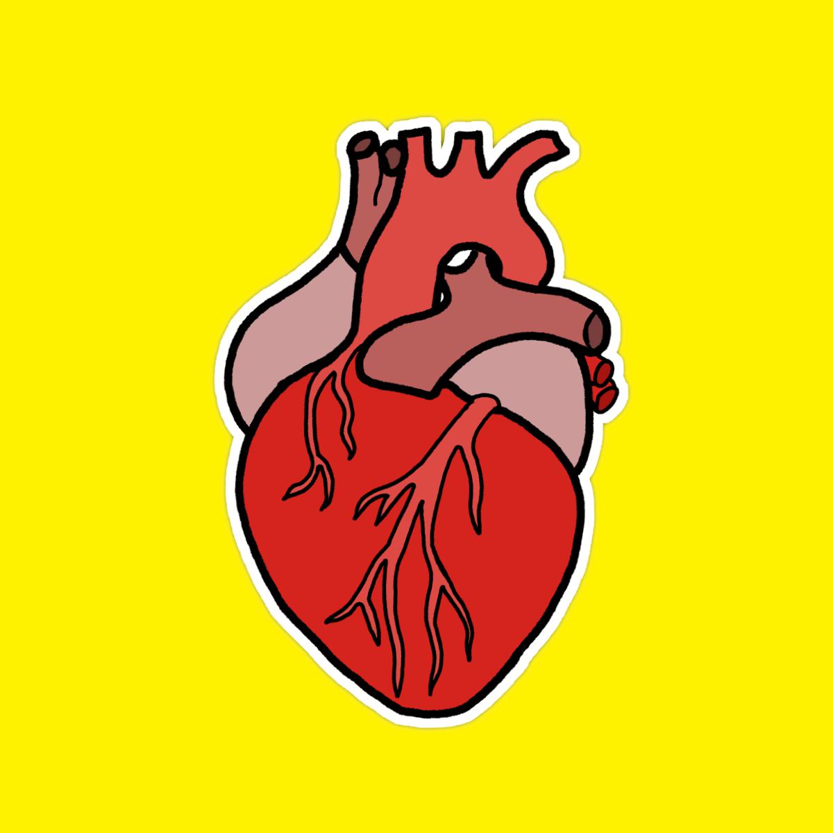 Illustrative Heart Sticker