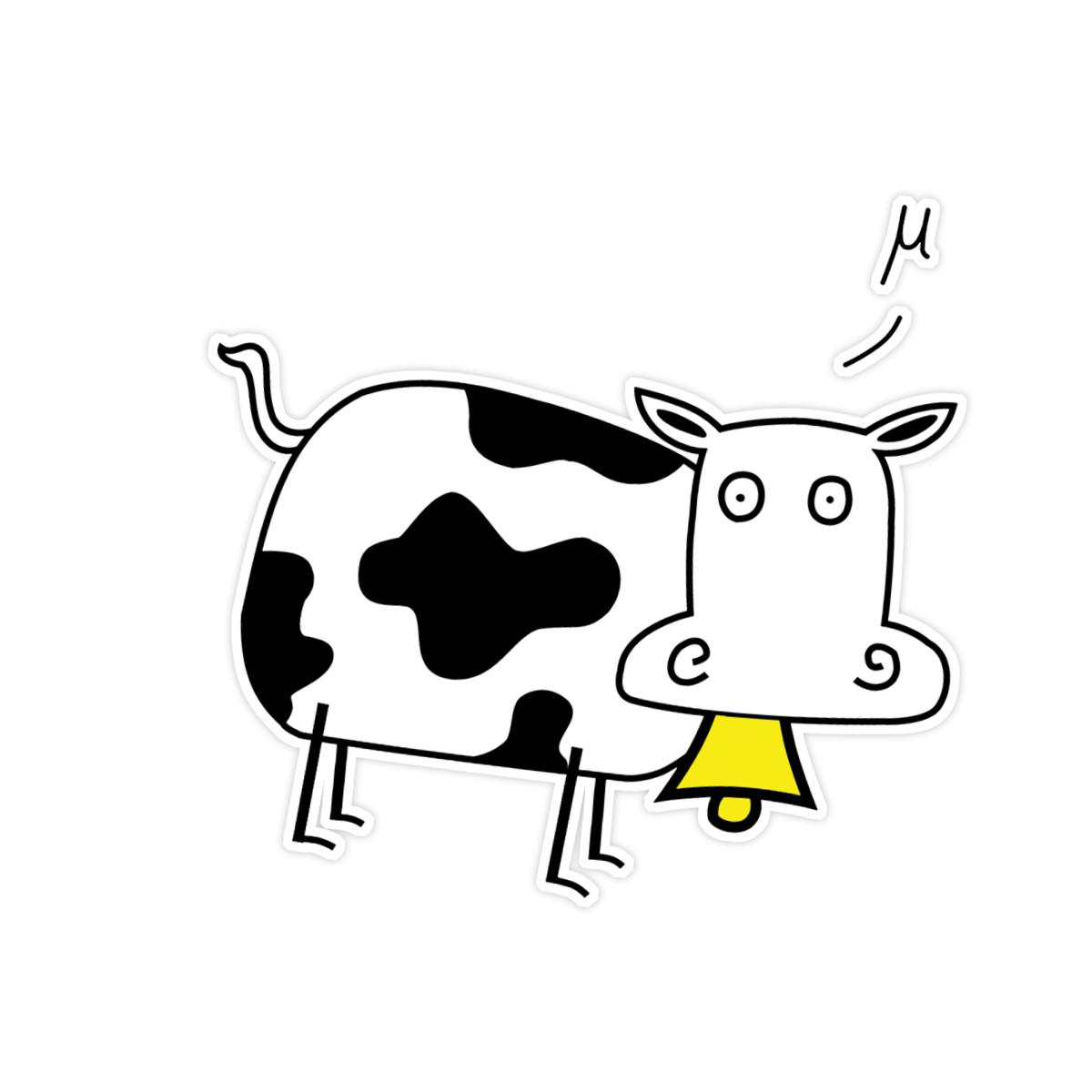 Mu Cow Sticker