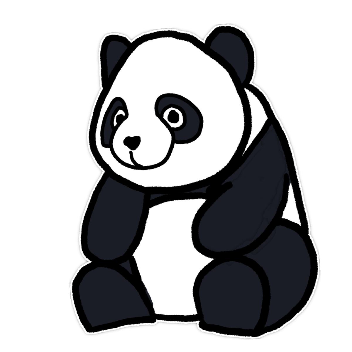 Panda Sticker 2X2 matte