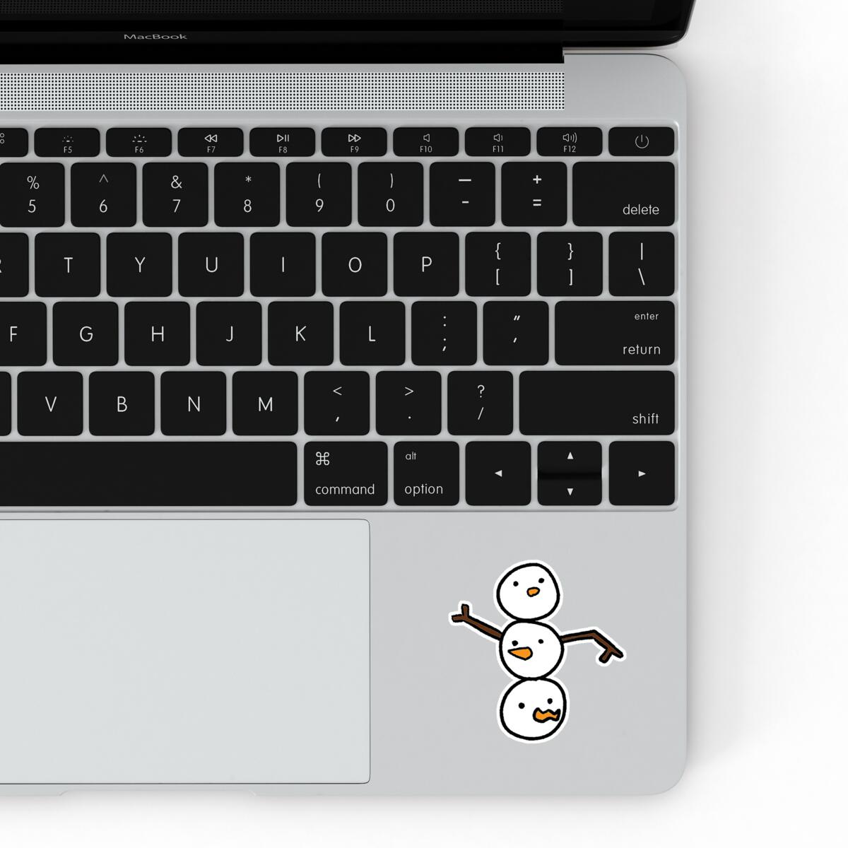 Snowman All Heads Sticker Featured