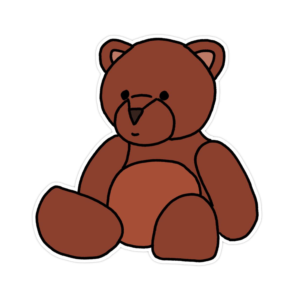 Toy Bear Sticker 2X2 matte