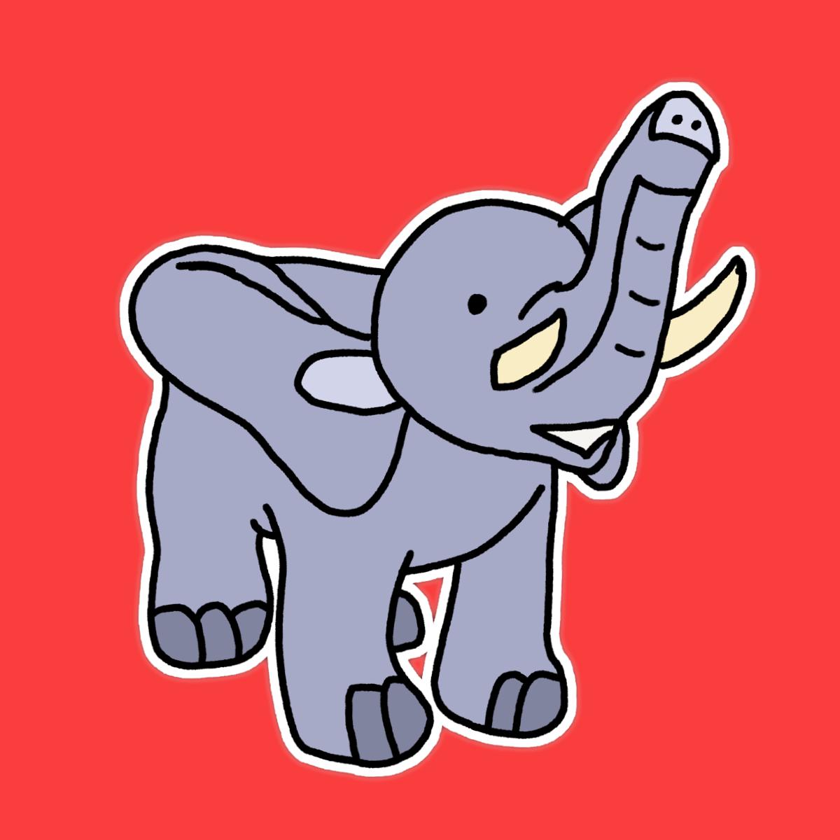 Toy Elephant Sticker