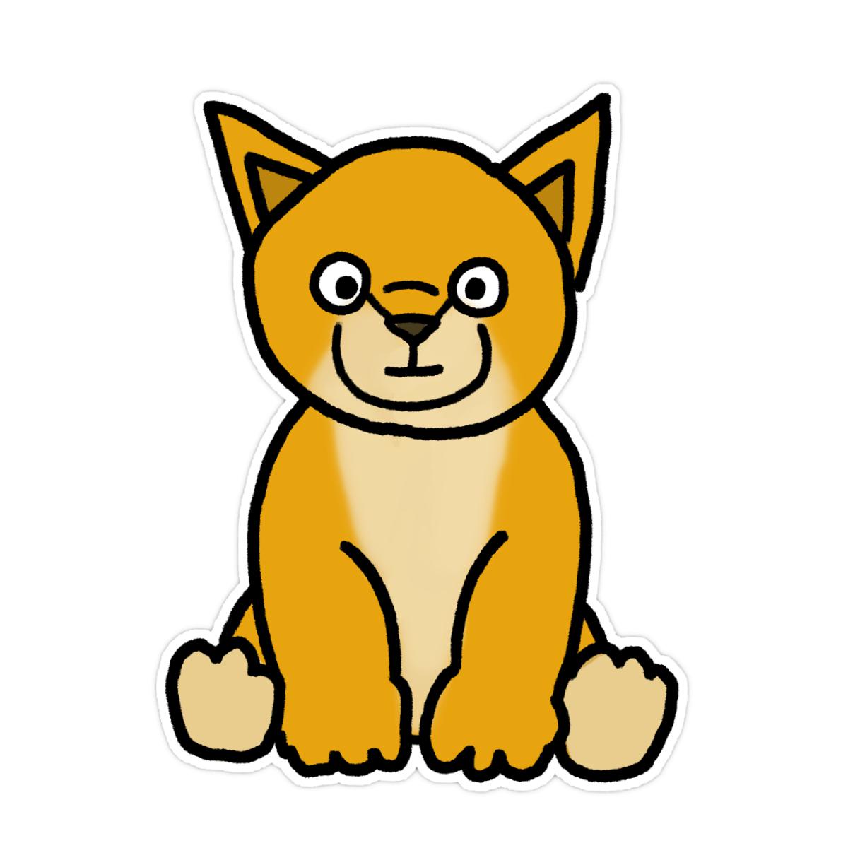 Toy Kitten Sticker 2X2 matte