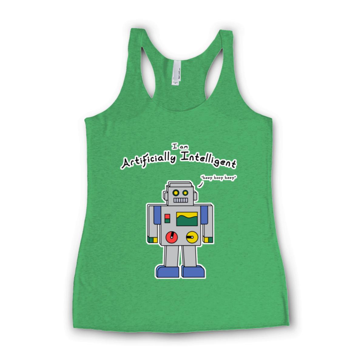 AI Bot Ladies' Racerback Tank Small envy-green