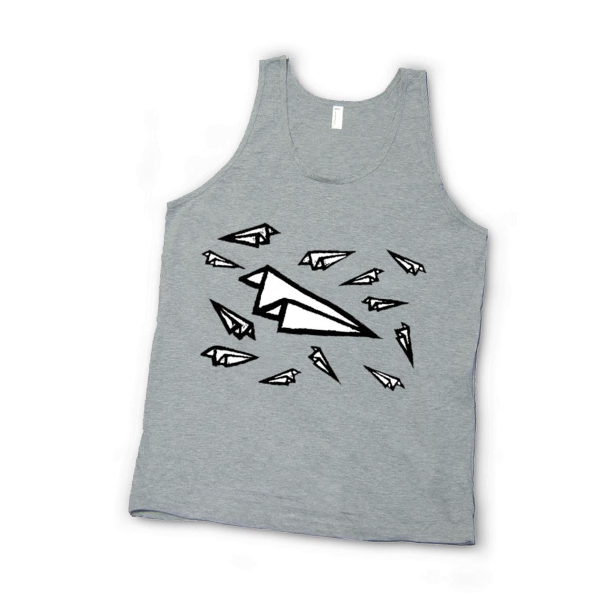 Airplane Frenzy Unisex Tank Top Double Extra Large heather-grey