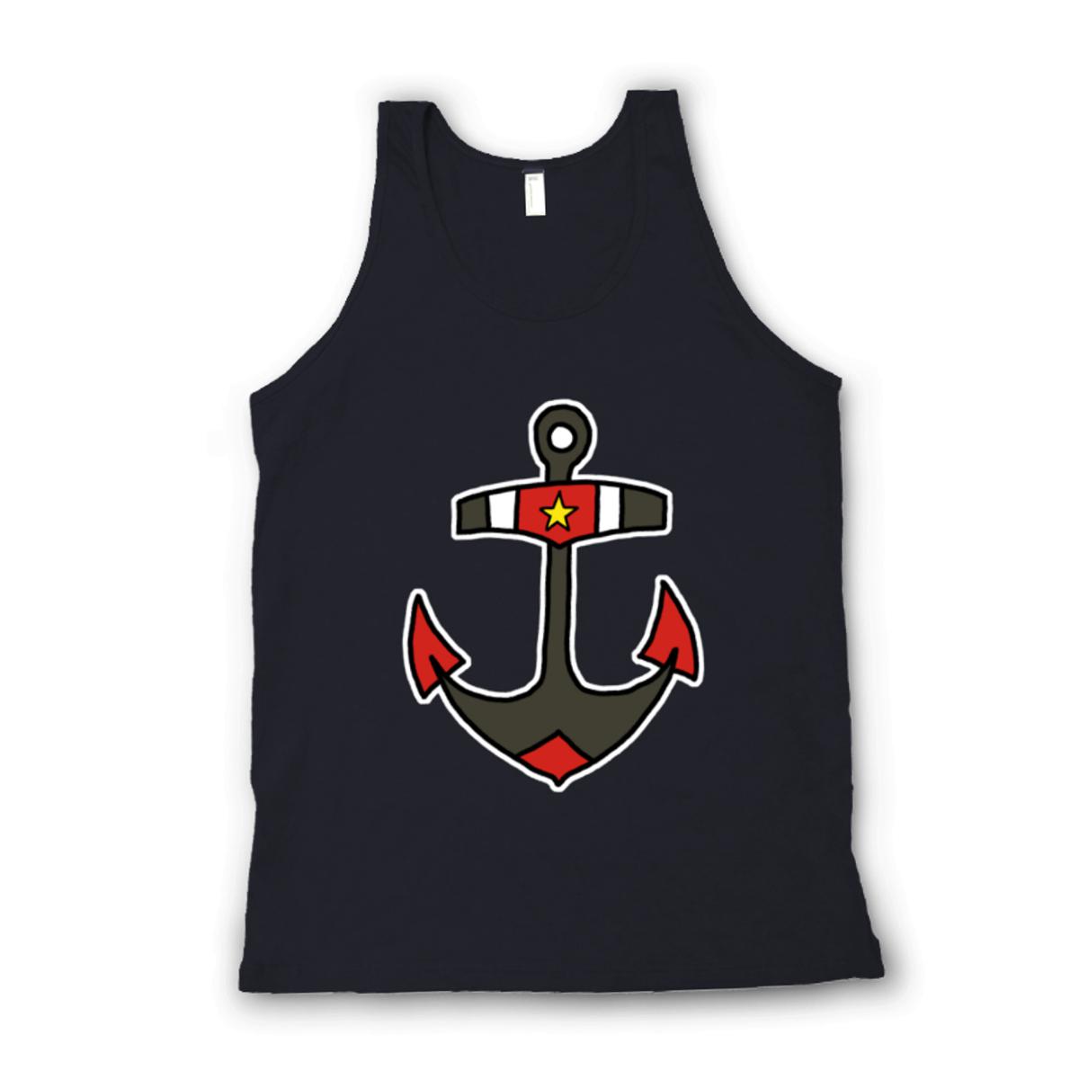 American Traditional Anchor Unisex Tank Top Extra Small black