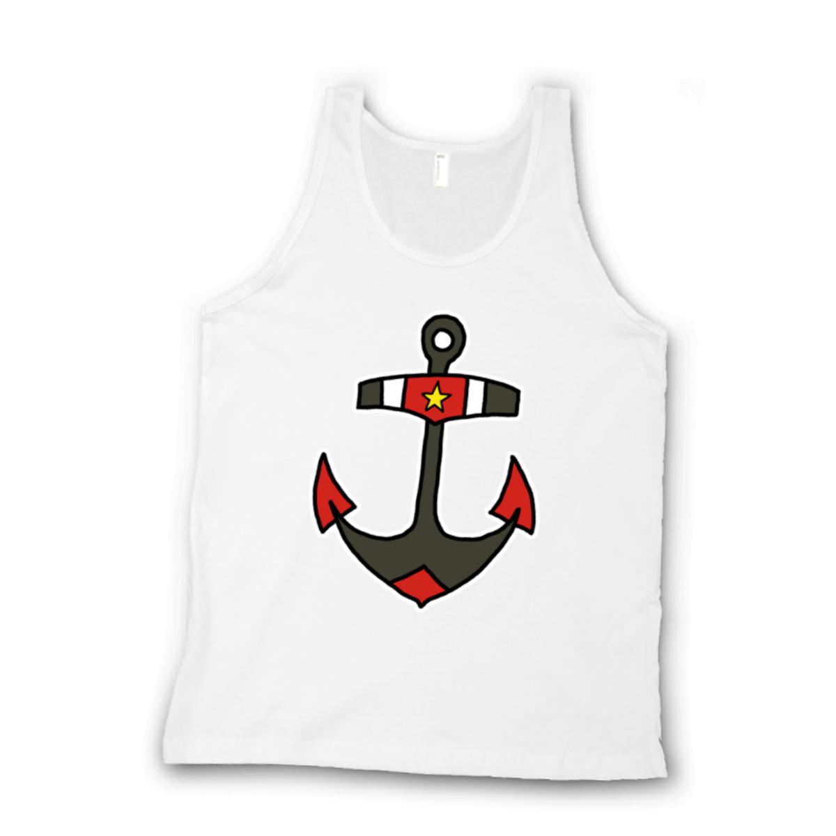 American Traditional Anchor Unisex Tank Top Double Extra Large white