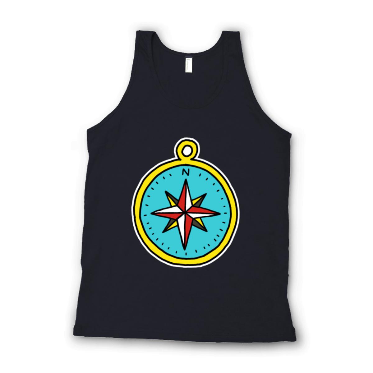 American Traditional Compass Unisex Tank Top Large black