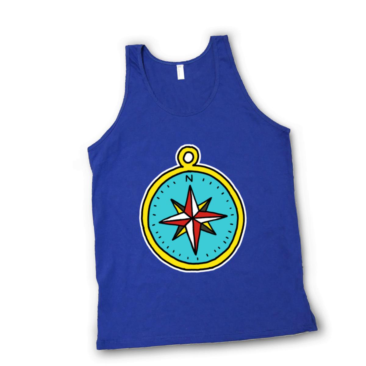 American Traditional Compass Unisex Tank Top Extra Small lapis