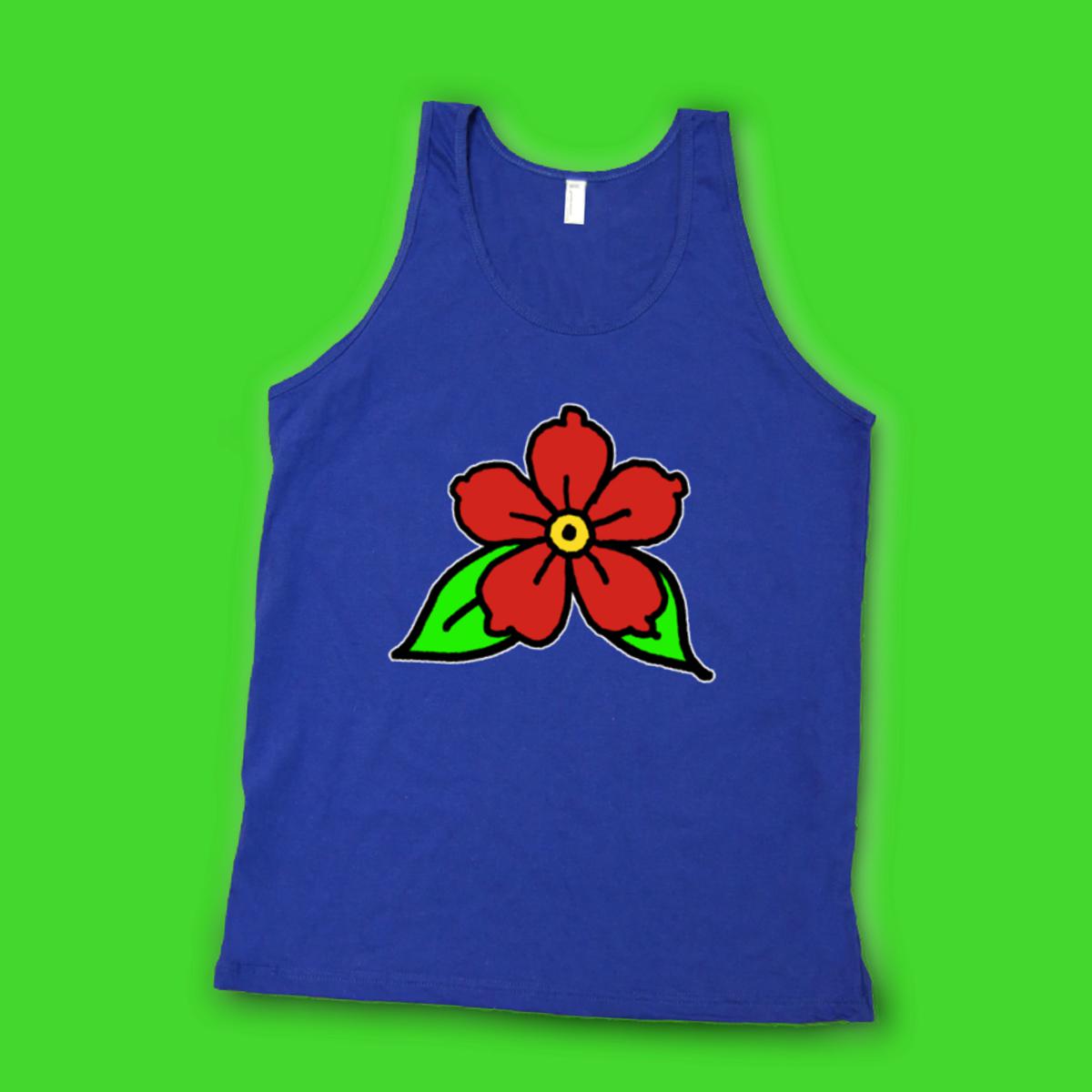 American Traditional Flower Unisex Tank Top