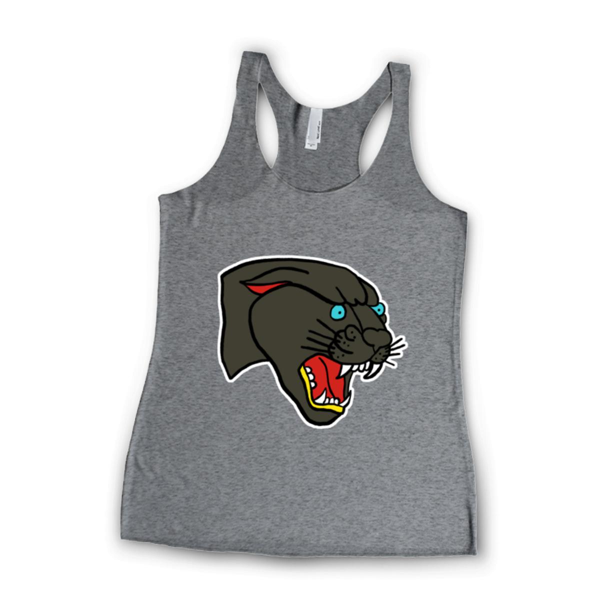American Traditional Panther Ladies' Racerback Tank Small heather-grey
