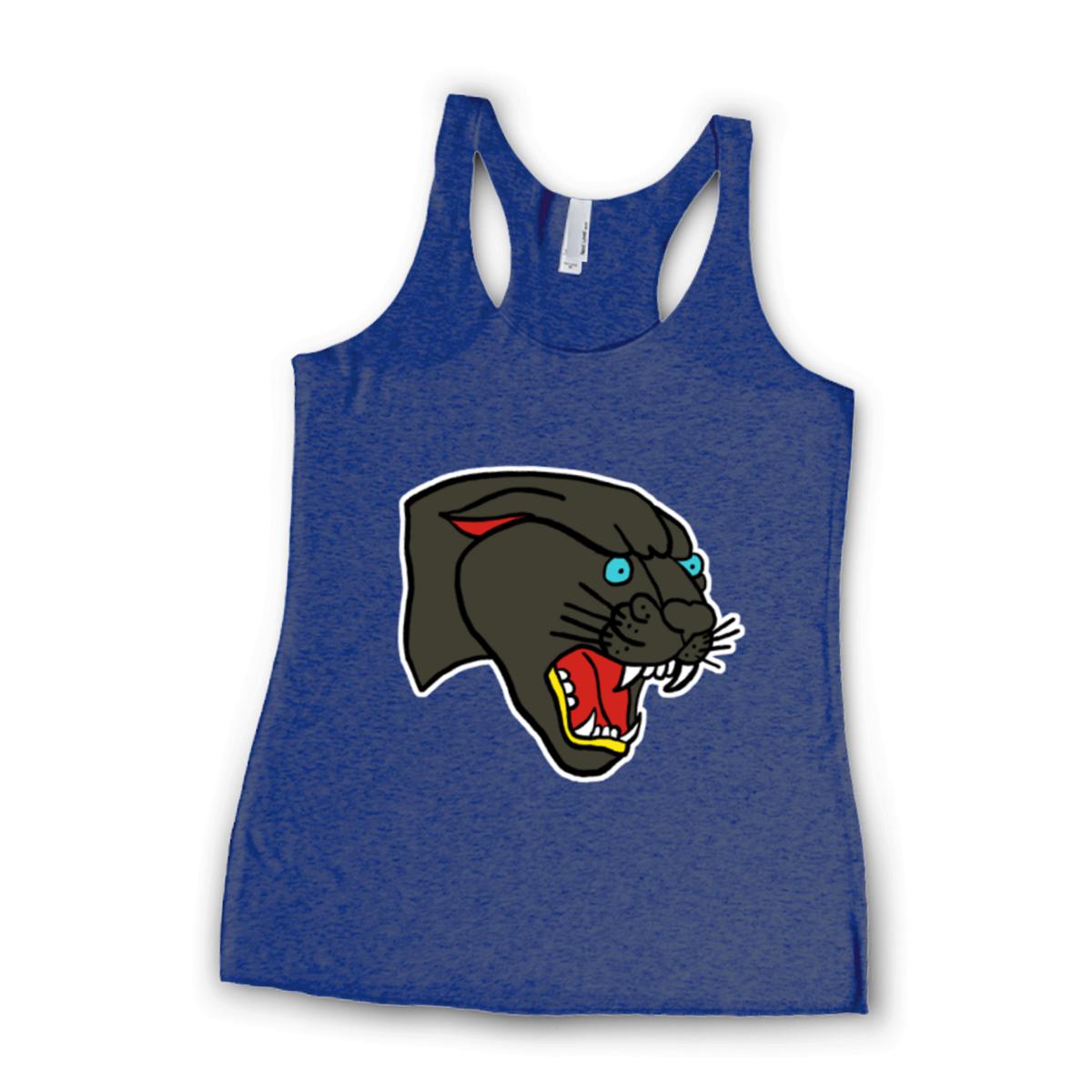 American Traditional Panther Ladies' Racerback Tank Extra Small vintage-royal