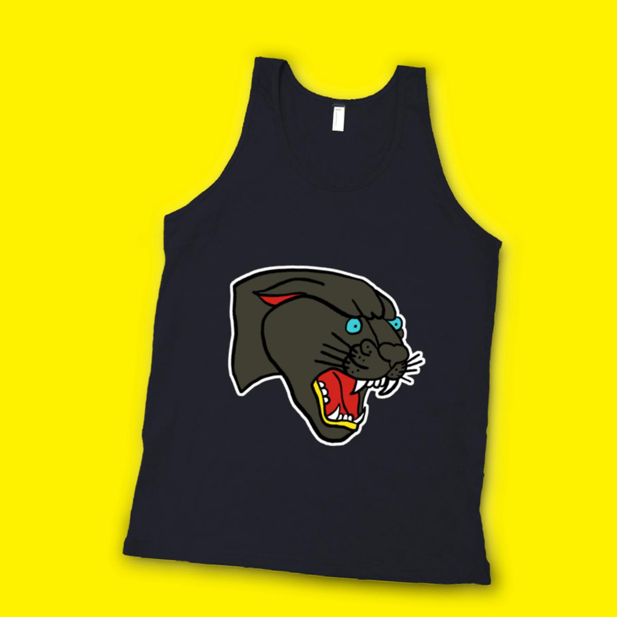 American Traditional Panther Unisex Tank Top