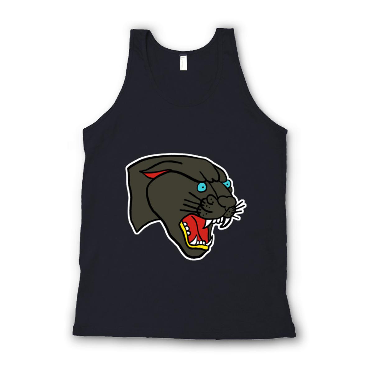 American Traditional Panther Unisex Tank Top Extra Small black