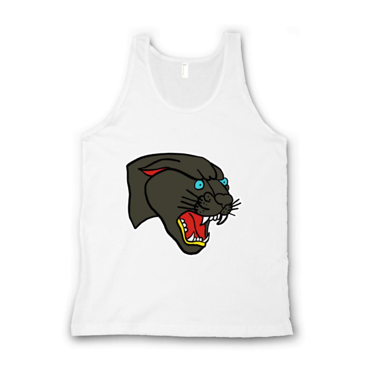 American Traditional Panther Unisex Tank Top Extra Small white