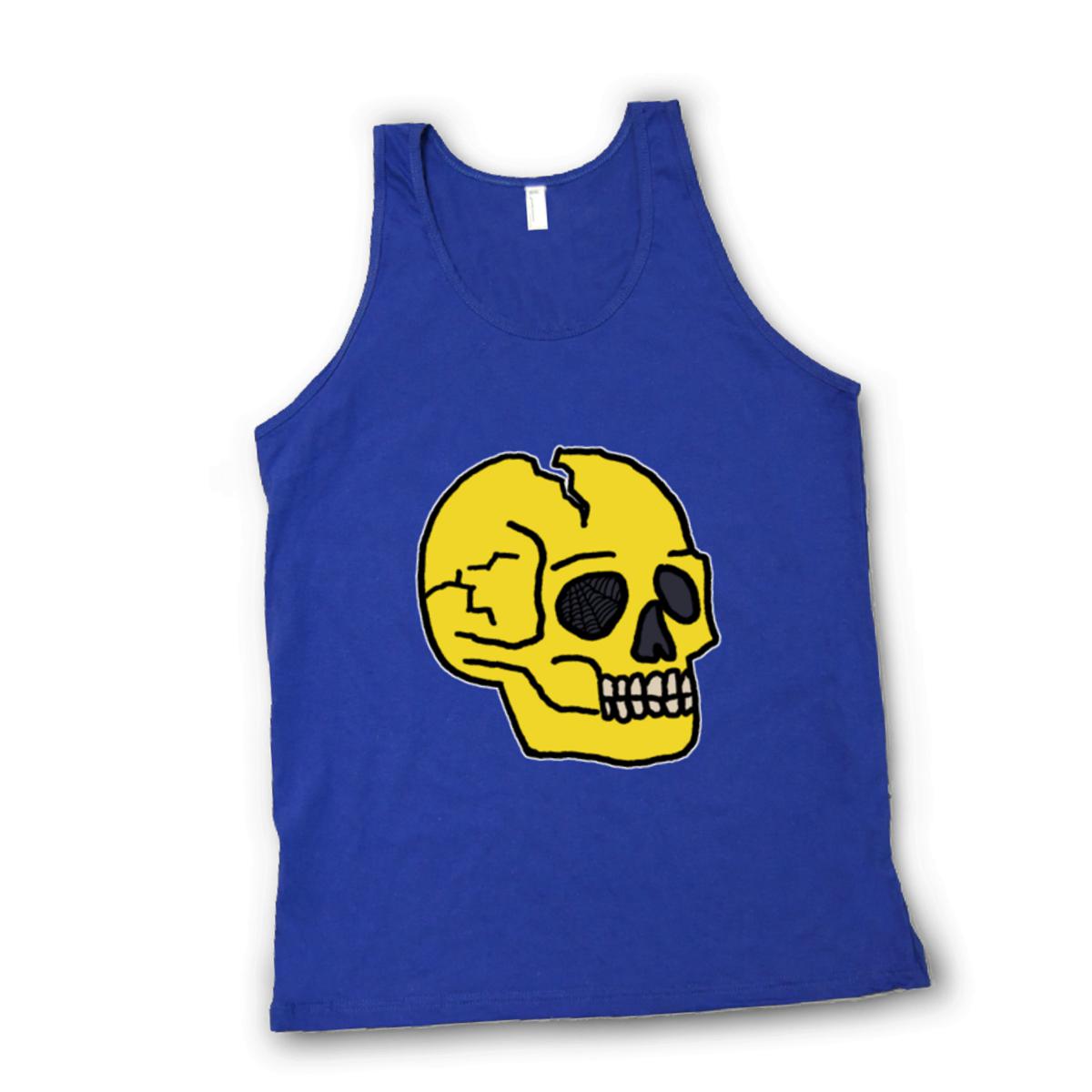 American Traditional Skull Unisex Tank Top Extra Large lapis