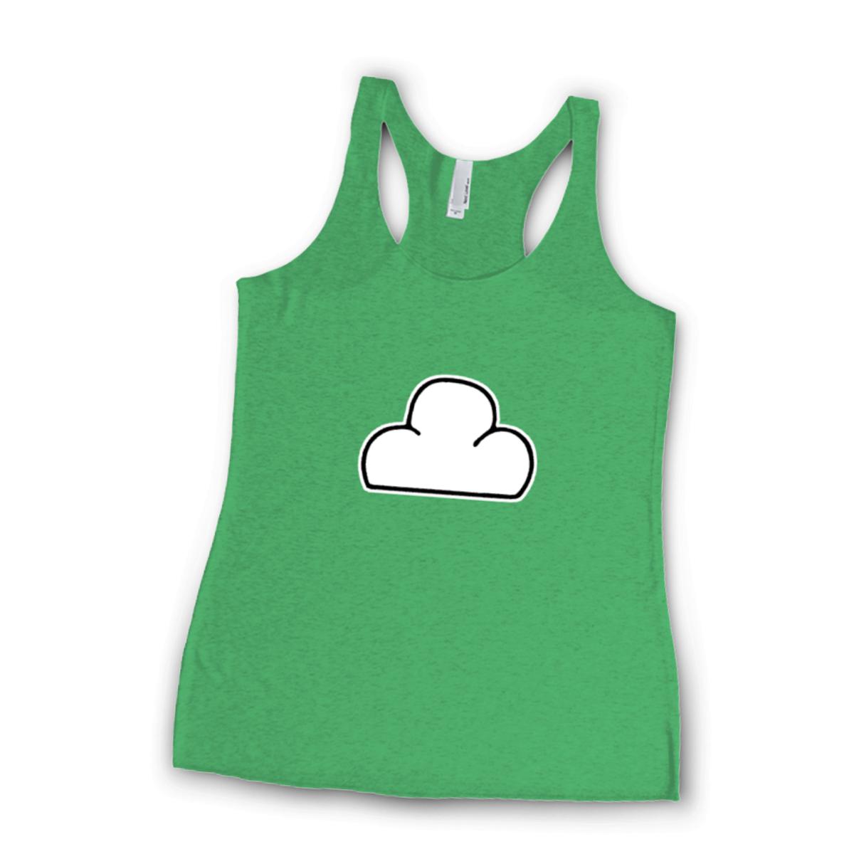 Cloud Ladies' Racerback Tank Extra Small envy-green