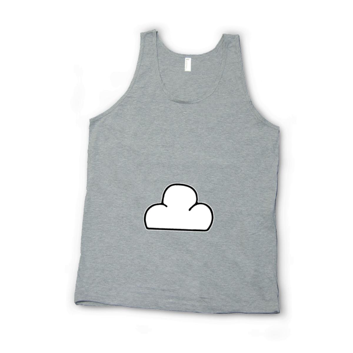 Cloud Unisex Tank Top Double Extra Large heather-grey