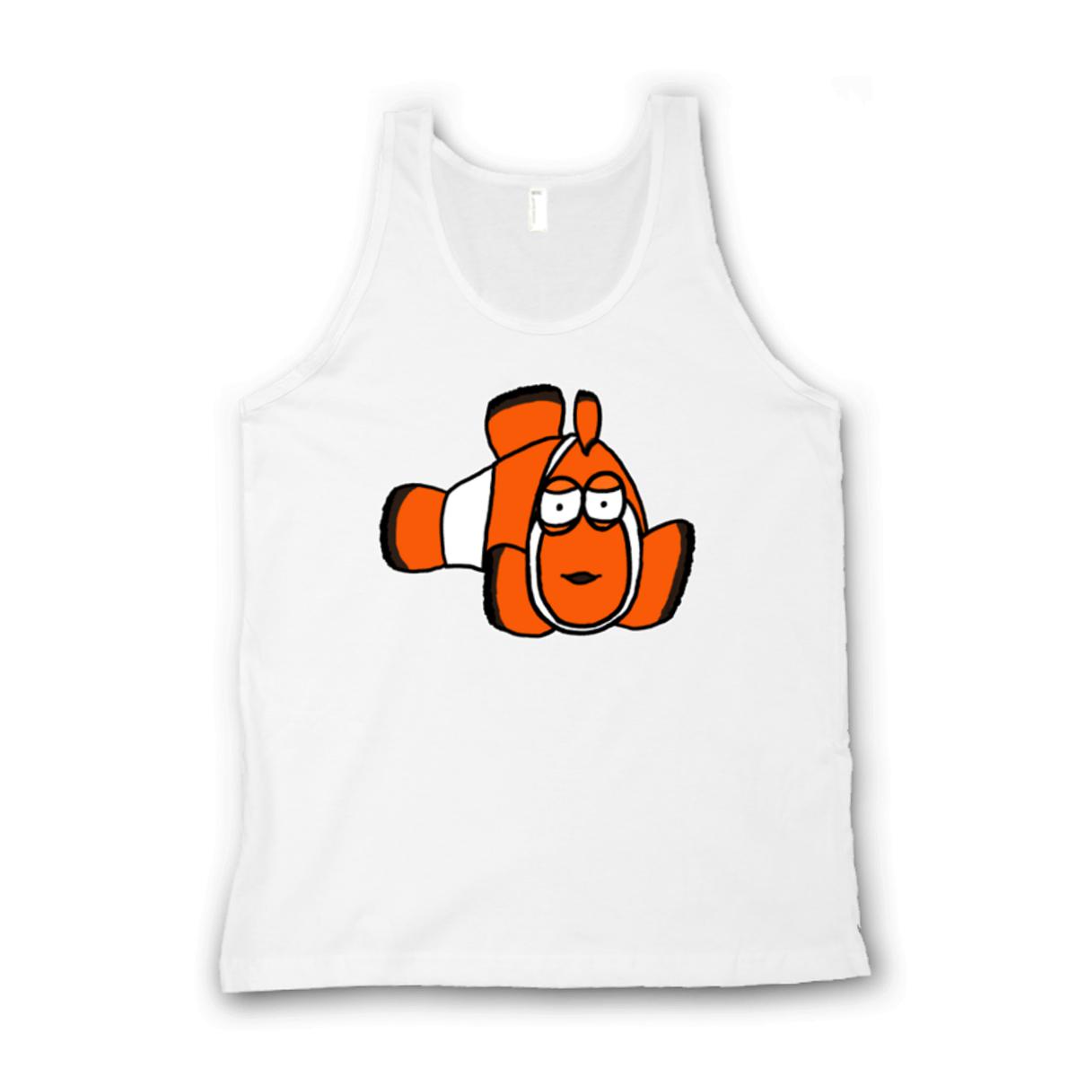 Clown Fish Unisex Tank Top Double Extra Large white