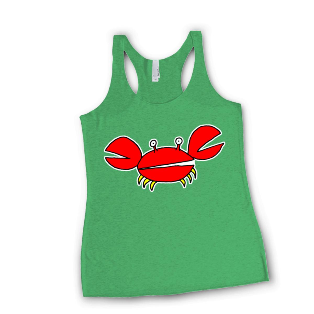 Crab Ladies' Racerback Tank Extra Small envy-green