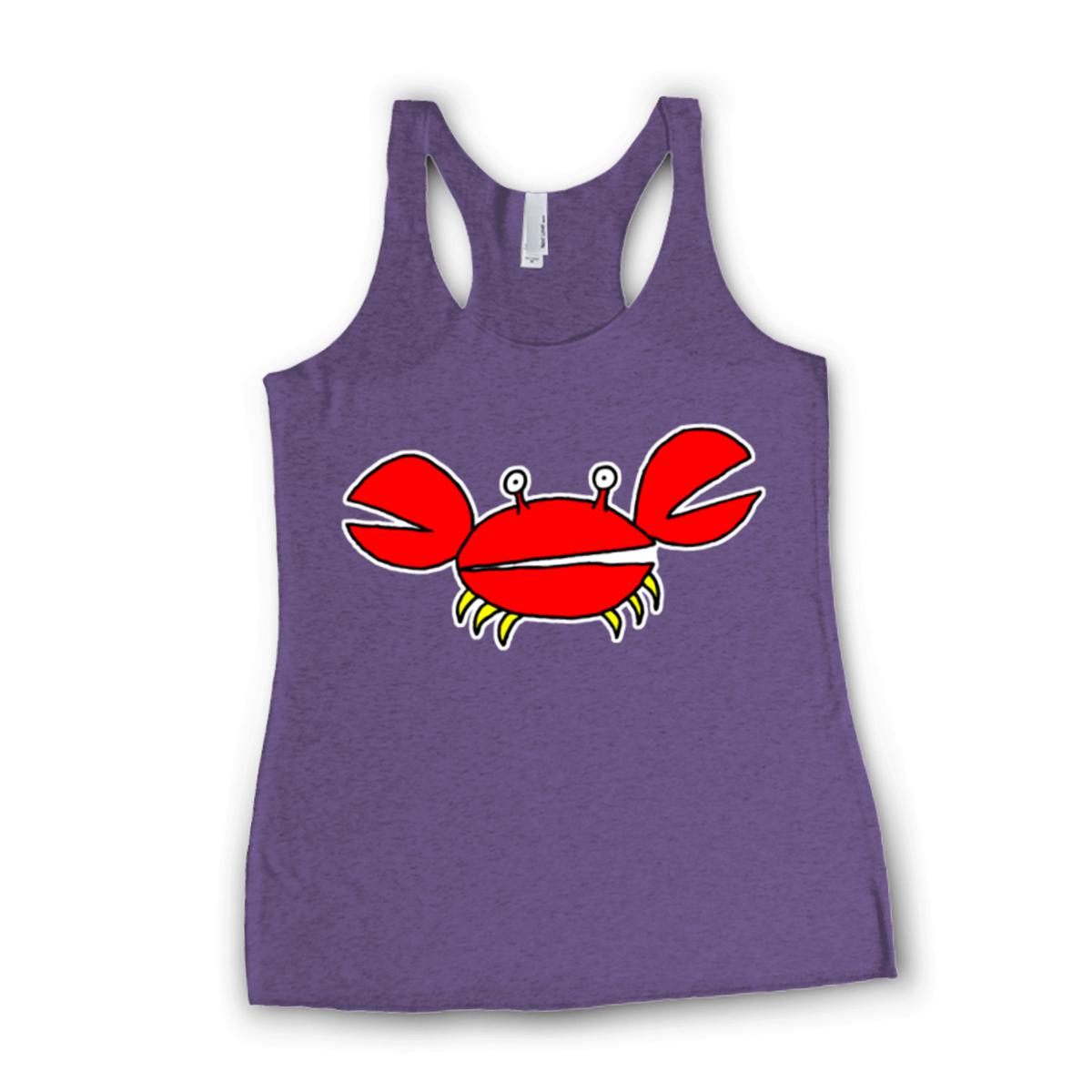 Crab Ladies' Racerback Tank Extra Small purple-rush
