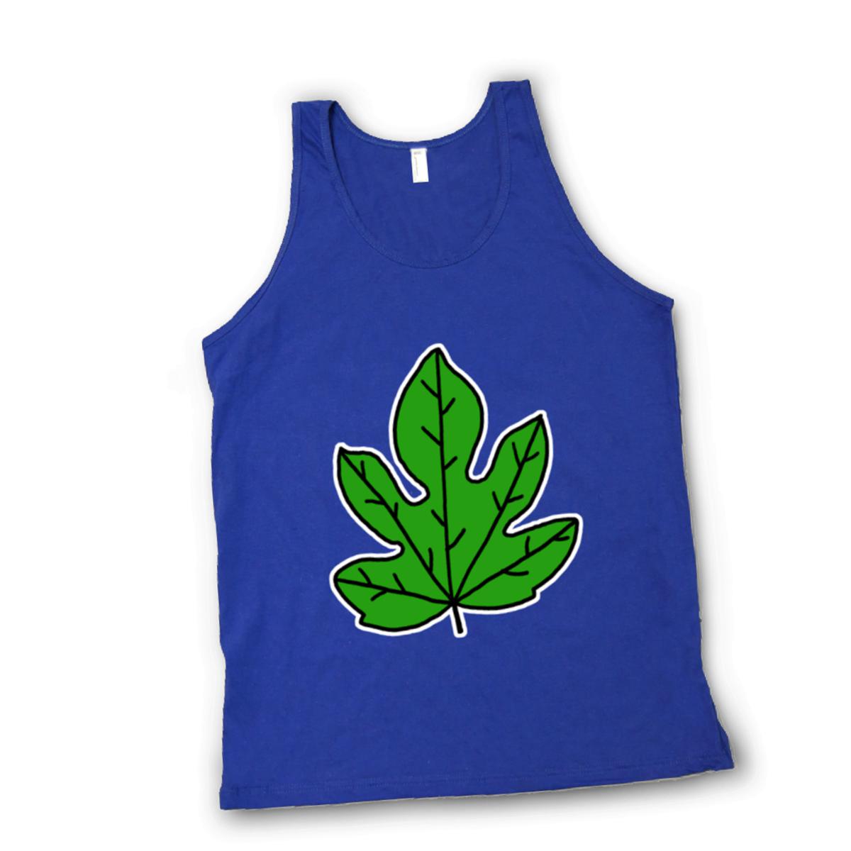 Fig Leaf Unisex Tank Top Extra Small lapis