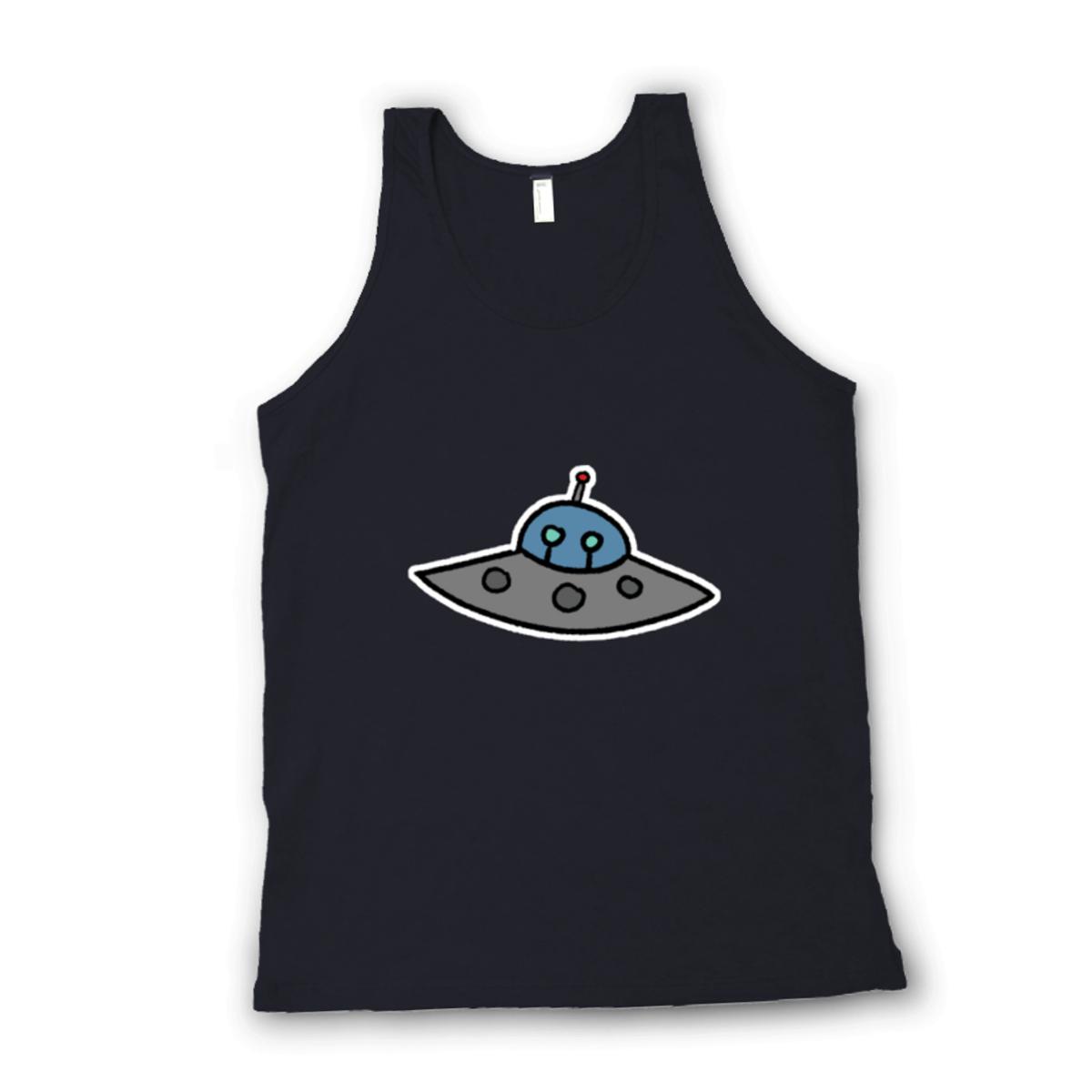 Flying Saucer Unisex Tank Top Extra Small black
