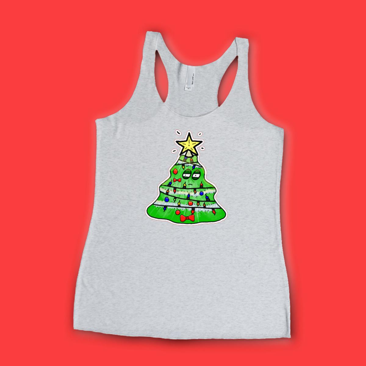 Gaudy Christmas Tree 2021 Ladies' Racerback Tank