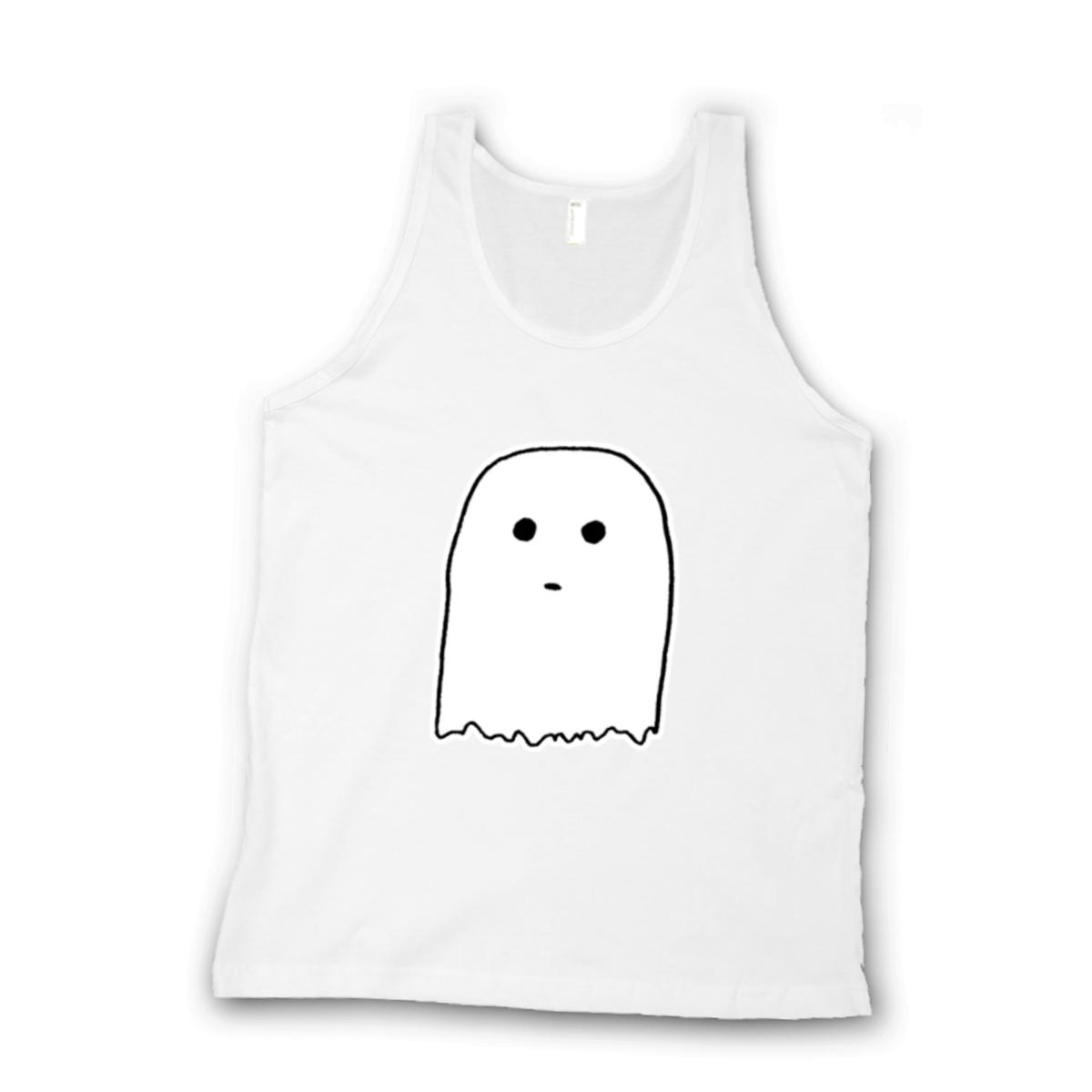 Ghostie Unisex Tank Top Extra Large white