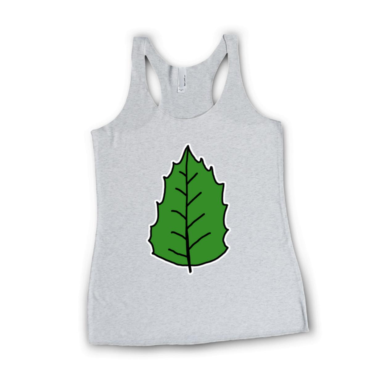 Holly Leaf Ladies' Racerback Tank Small heather-white