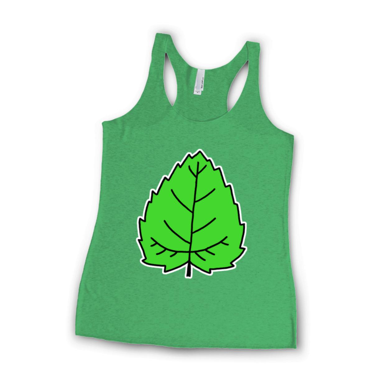 Mulberry Leaf Ladies' Racerback Tank Extra Large envy-green