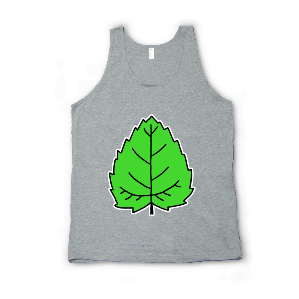 Mulberry Leaf Unisex Tank Top Small heather-grey